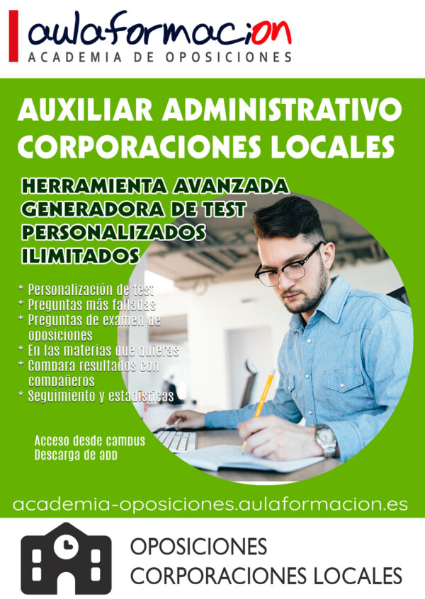 preparacion-oposiciones-auxiliar-administrativo-corporaciones-locales-test-aulaformacion