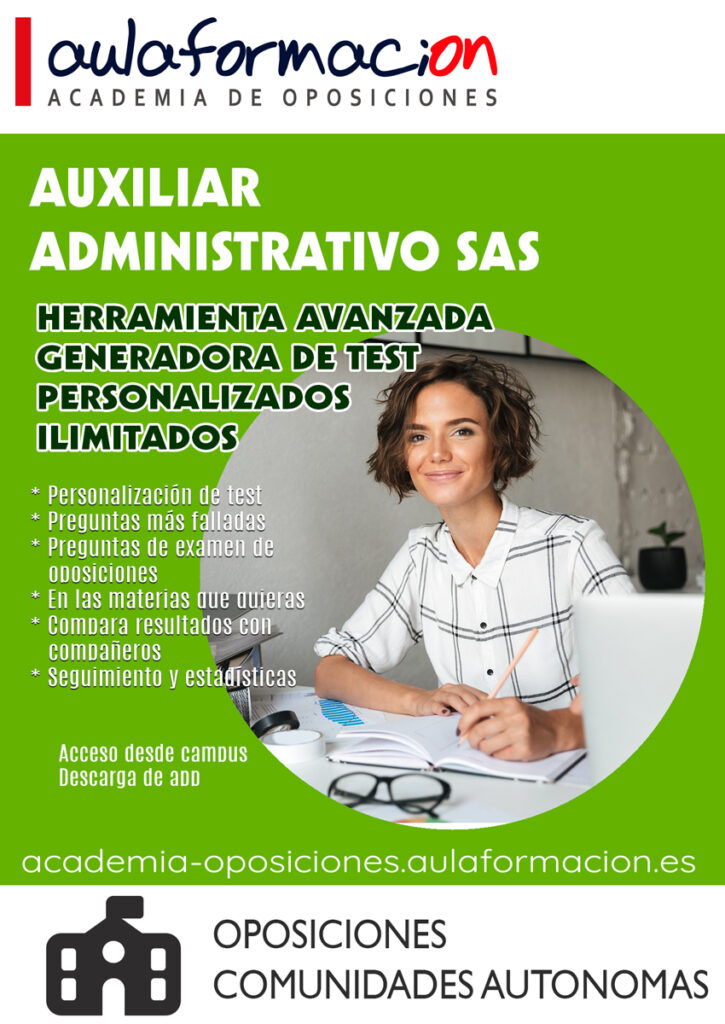 preparacion-oposiciones-auxiliar-administrativo-sas-test-aulaformacion