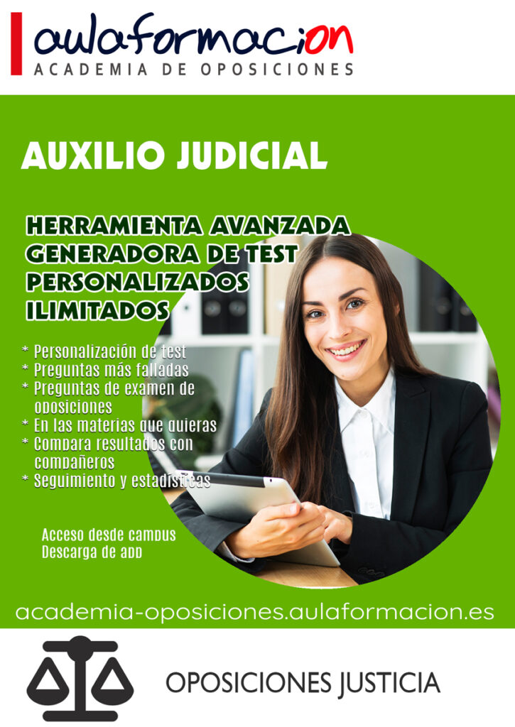 preparacion-oposiciones-justicia-auxilio-judicial-test-aulaformacion